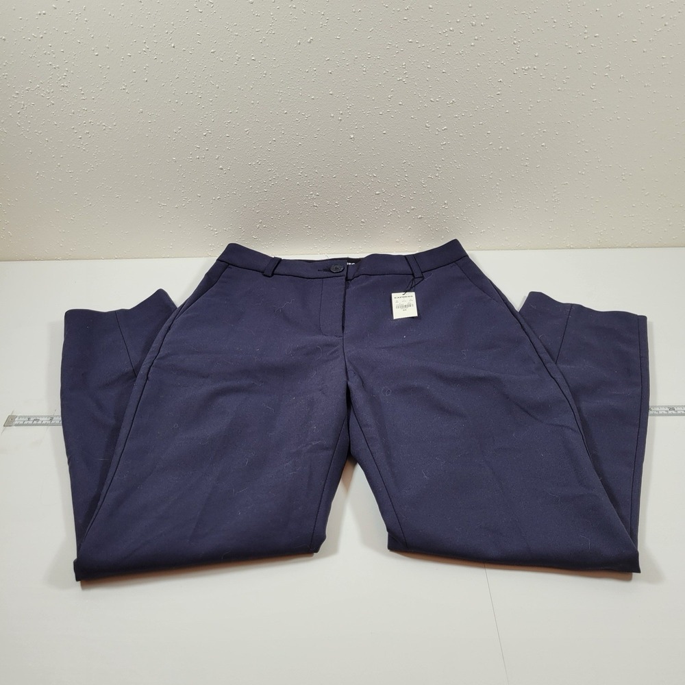 NWT Express Women's Pants Columnist Ankle High Rise Size 6R Blue